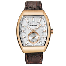 Load image into Gallery viewer, Men's Ordinary Leather Strap Quartz Watch For Casual Life
