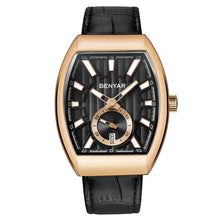 Load image into Gallery viewer, Men's Ordinary Leather Strap Quartz Watch For Casual Life

