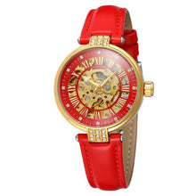 Load image into Gallery viewer, Ladies Fashion Casual Hollow Waterproof Automatic Mechanical Watch
