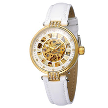 Load image into Gallery viewer, Ladies Fashion Casual Hollow Waterproof Automatic Mechanical Watch
