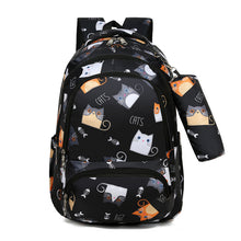 Load image into Gallery viewer, Cartoon Cute Cat Printed Elementary School Bag
