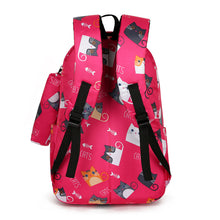 Load image into Gallery viewer, Cartoon Cute Cat Printed Elementary School Bag
