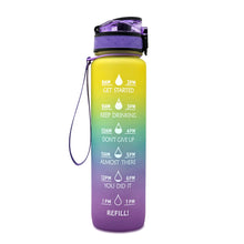 Load image into Gallery viewer, 1L Tritan Water Bottle With Time Marker Bounce Cover
