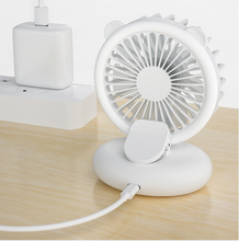 Load image into Gallery viewer, Fill Light Fan Portable Student Mini USB Charging Fan
