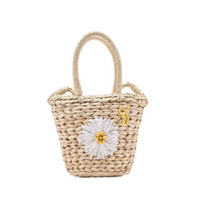 Load image into Gallery viewer, Small Straw Woven Bucket Handbag For Women
