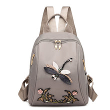 Load image into Gallery viewer, Retro Oxford Cloth Embroidered Women's Casual Backpack
