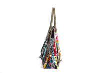 Load image into Gallery viewer, European And American Lady's Portable Striped Handbag
