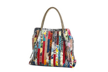 Load image into Gallery viewer, European And American Lady's Portable Striped Handbag
