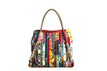 Load image into Gallery viewer, European And American Lady's Portable Striped Handbag
