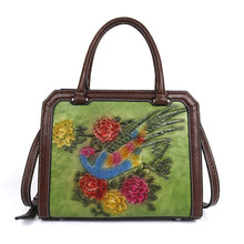 Load image into Gallery viewer, Retro Wind Embossed Phoenix Pattern Portable Messenger Bag
