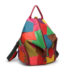 Load image into Gallery viewer, Korean Style Stitching Contrast Color Backpack For Ladies
