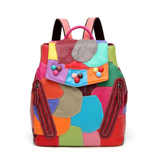 Load image into Gallery viewer, Woman's Colorful Fashion Splicing Backpack
