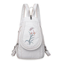 Load image into Gallery viewer, Women's Casual Embroidery Orchid Pattern Backpack
