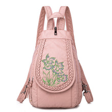 Load image into Gallery viewer, Women's Casual Embroidery Orchid Pattern Backpack
