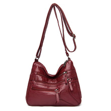 Load image into Gallery viewer, Soft Leather Large Capacity Middle-Aged Lady's Shoulder Bag
