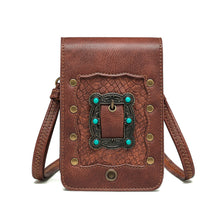 Load image into Gallery viewer, Ladies Brown One-shoulder Small Messenger Bag
