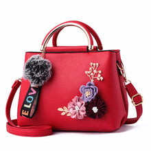 Load image into Gallery viewer, Pure Color Fashion Embroidered Portable Messenger Bag
