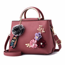 Load image into Gallery viewer, Pure Color Fashion Embroidered Portable Messenger Bag
