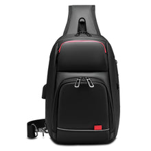 Load image into Gallery viewer, Black Outdoor Fashion Sports Men's Chest Bag
