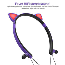 Load image into Gallery viewer, Cat Ear Headset With Microphone For All Phones
