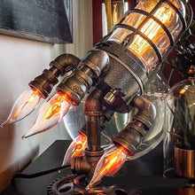 Load image into Gallery viewer, New Bazooka Flame Steampunk Rocket Home Decoration Light
