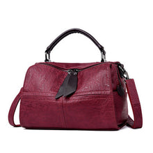Load image into Gallery viewer, Large-capacity Boston Style Soft Leather Messenger Bag
