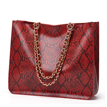 Load image into Gallery viewer, Snake Pattern Casual Female Large Capacity Messenger Bag
