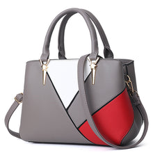 Load image into Gallery viewer, Fashion Geometric Pattern Color Contrast Messenger Bag
