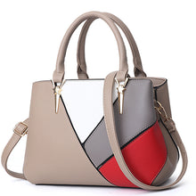 Load image into Gallery viewer, Fashion Geometric Pattern Color Contrast Messenger Bag
