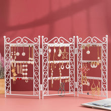 Load image into Gallery viewer, Necklace And Earring Jewelry Stand Display Rack 3 Doors
