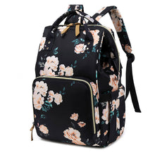 Load image into Gallery viewer, Fashion Printed Diaper Backpack With USB Charging Port
