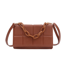 Load image into Gallery viewer, Simple Lattice Single Shoulder Chain Messenger Bag
