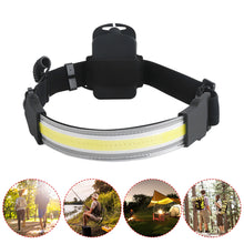 Load image into Gallery viewer, Cob LED Headlamp Built-in Battery Rechargeable Head Lamp

