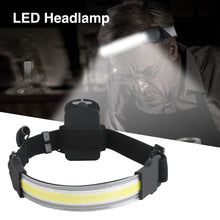 Load image into Gallery viewer, Cob LED Headlamp Built-in Battery Rechargeable Head Lamp
