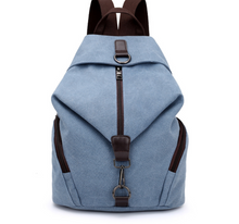 Load image into Gallery viewer, Fashion Canvas Handbag Retro Casual College Wind Backpack
