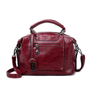 Oil-wax Leather Lady's Bag Leather Handbag Shoulder Bag