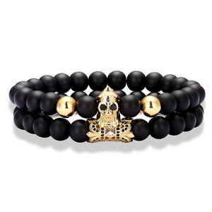 Roman Warrior Bracelet Jewelry Scrub Stone Zircon Bracelet