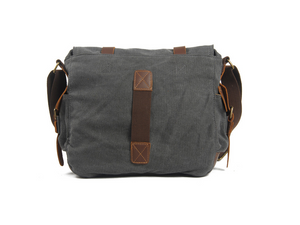 Men's Canvas Leather Diagonal Bag Shoulder Bag