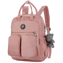 Load image into Gallery viewer, Nylon Large Capacity Multi-function Backpack With Toy Bear
