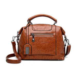 Oil-wax Leather Lady's Bag Leather Handbag Shoulder Bag