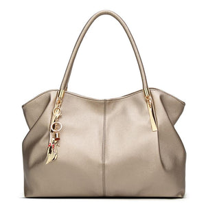 Large Capacity Solid Color Fashion Handbag For Women