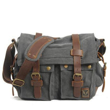 Load image into Gallery viewer, Men&#39;s Canvas Leather Diagonal Bag Shoulder Bag
