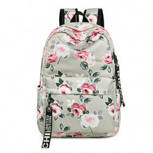 Load image into Gallery viewer, Printed Flowers Nylon Waterproof Ethnic Travel Backpack
