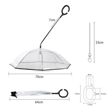 Load image into Gallery viewer, Hot Selling Transparent Pet Supplies Adjustable Pet Umbrella
