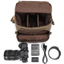 Load image into Gallery viewer, Men's Waterproof Canvas Camera Bag Messenger Bag
