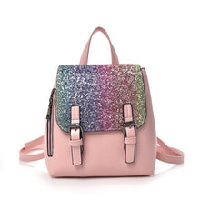 Load image into Gallery viewer, Women's PU Leather Sequined Backpack For Daily Life
