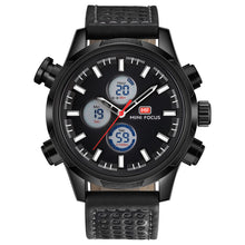 Load image into Gallery viewer, Luminous Waterproof Leather Strap Watch With Week Display
