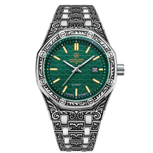 Load image into Gallery viewer, Spiral Crown Round Mechanical Men's Casual Quartz Watch
