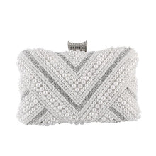 Load image into Gallery viewer, Pearl Clutch Bag Evening Dress Bridal Bag
