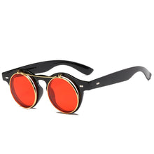 Load image into Gallery viewer, Women Brand Designer Retro Round Steampunk Sunglasses
